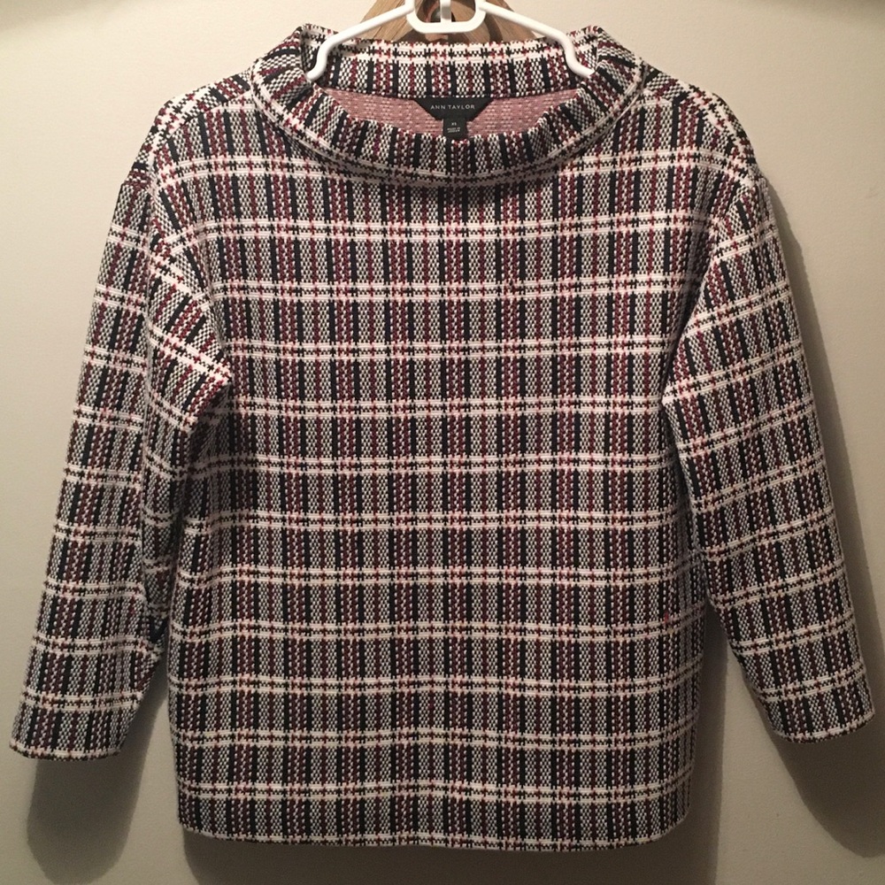 Ann Taylor Mock Neck Top